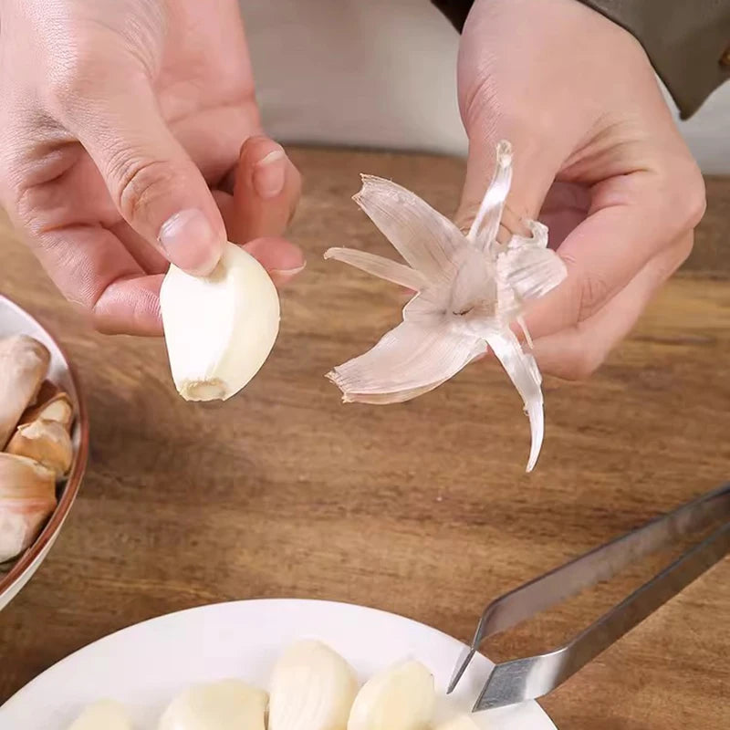 Edelstahl Knoblauch Schäler / Fischgräten Pinzette
