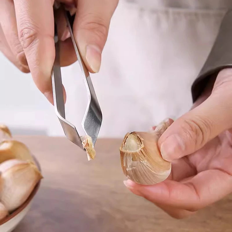 Edelstahl Knoblauch Schäler / Fischgräten Pinzette