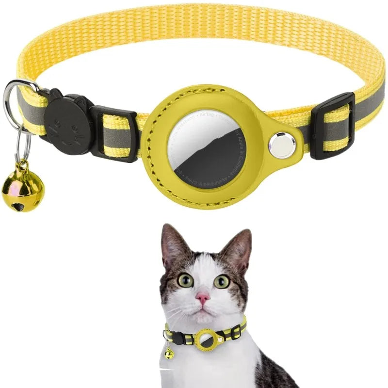 Reflektierendes Haustierhalsband mit AirTag-Halter