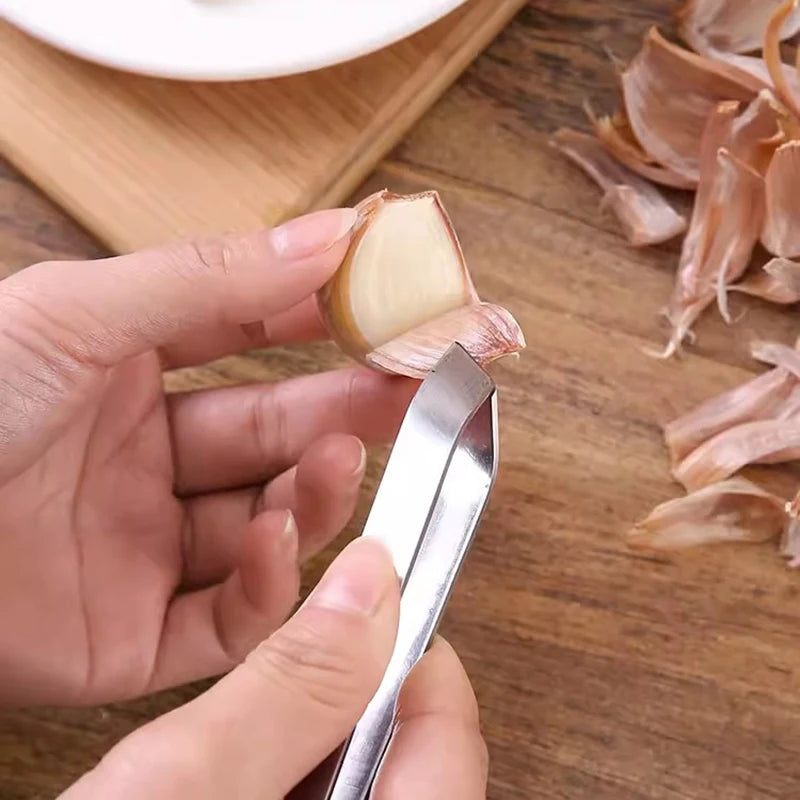 Edelstahl Knoblauch Schäler / Fischgräten Pinzette