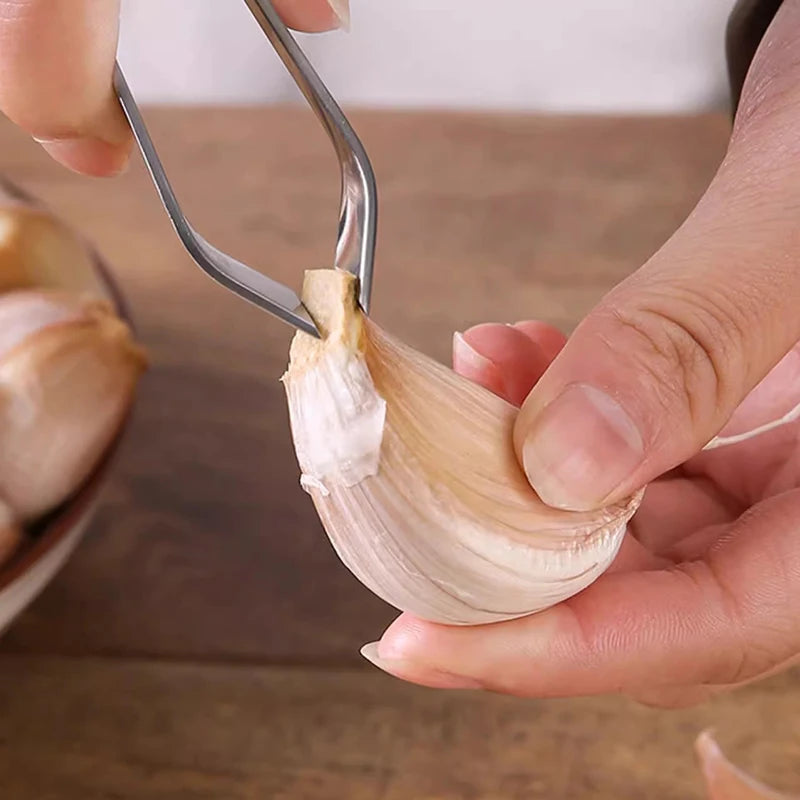 Edelstahl Knoblauch Schäler / Fischgräten Pinzette
