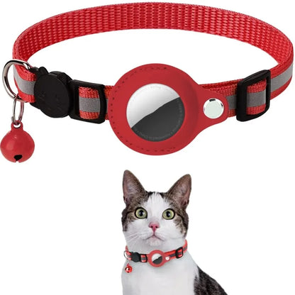 Reflektierendes Haustierhalsband mit AirTag-Halter