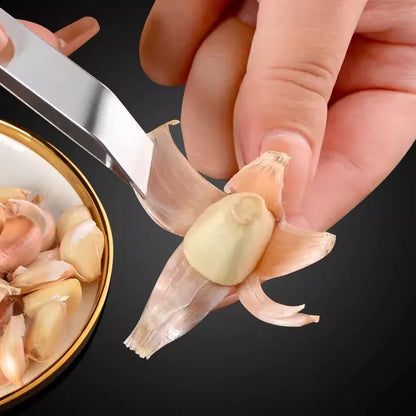 Edelstahl Knoblauch Schäler / Fischgräten Pinzette